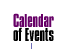 Calendar of Events
